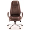 Кресло EVERPROF DRIFT Full AL M Brown для руководителя, натуральная кожа, цвет коричневый фото 2