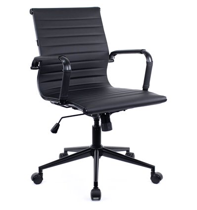 Кресло EVERPROF LEO T Black PU для руководителя, экокожа, цвет черный