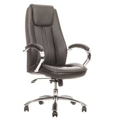 Кресло EVERPROF LONG TM PU Black для руководителя, экокожа, цвет черный