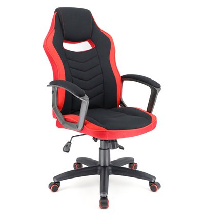 Кресло EVERPROF Stels T Red игровое, ткань, цвет черный/красный