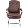 Кресло EVERPROF Valencia CF PU Brown для посетителя, экокожа, цвет коричневый фото 2