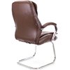 Кресло EVERPROF Valencia CF PU Brown для посетителя, экокожа, цвет коричневый фото 4