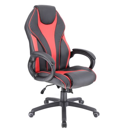 Кресло EVERPROF Wing TM Red игровое, экокожа, цвет черный/красный
