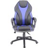 Кресло EVERPROF Wing TM Blue игровое, экокожа, цвет черный/синий фото 2
