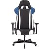 Кресло Zombie VIKING TANK BLUE игровое, экокожа, цвет черный/синий/белый фото 2