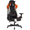 Кресло Zombie VIKING TANK ORANGE игровое, экокожа, цвет черный/оранжевый/белый фото 1