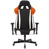Кресло Zombie VIKING TANK ORANGE игровое, экокожа, цвет черный/оранжевый/белый фото 2