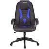 Кресло Zombie VIKING-8/BL+BLUE игровое, экокожа, цвет черный/синий фото 2