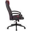 Кресло Zombie VIKING-8/BL+RED игровое, экокожа, цвет черный/красный фото 3
