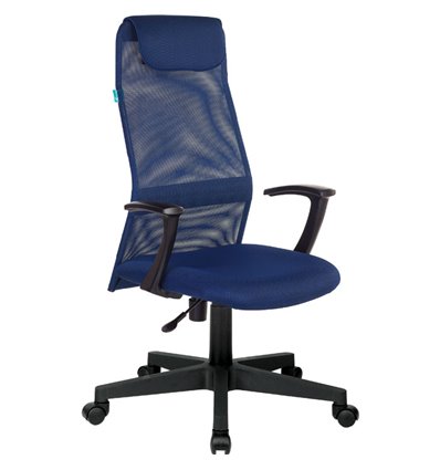 Кресло Бюрократ KB-8/DB/TW-10N для руководителя, цвет синий