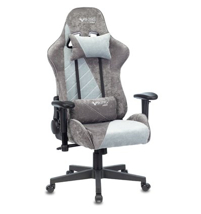 Кресло Zombie VIKING X GREY Fabric игровое, ткань, цвет серый/серо-голубой