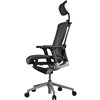 Кресло Schairs AEON - A01S для руководителя, эргономичное, сетка, цвет серый фото 3