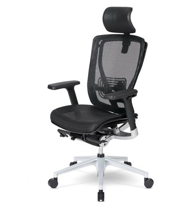 Кресло Schairs AEON - A01S для руководителя, эргономичное, сетка, цвет черный