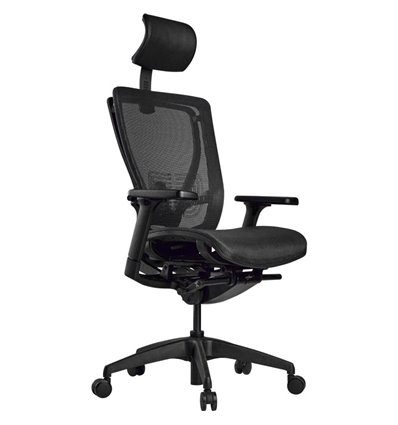 Кресло Schairs AEON - A01B для руководителя, эргономичное, сетка, цвет черный