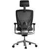 Кресло Schairs AEON - M01S для руководителя, эргономичное, сетка/ткань, цвет серый фото 5