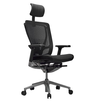 Кресло Schairs AEON - M01S для руководителя, эргономичное, сетка/ткань, цвет черный