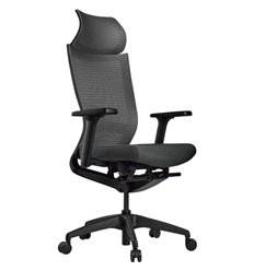 Кресло для руководителя Schairs ZEN2-M01B grey, сетка/ткань, цвет серый фото 1