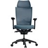 Кресло Schairs ZEN2 - M01B для руководителя, эргономичное, сетка/ткань, цвет голубой фото 2