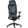 Кресло Schairs ZEN2 - M01B для руководителя, эргономичное, сетка/ткань, цвет голубой фото 4