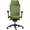 Кресло Schairs ZEN2 - M01B для руководителя, эргономичное, сетка/ткань, цвет зеленый фото 2