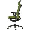 Кресло Schairs ZEN2 - M01B для руководителя, эргономичное, сетка/ткань, цвет зеленый фото 3
