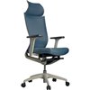 Кресло Schairs ZEN2 - M01W для руководителя, эргономичное, сетка/ткань, цвет голубой фото 1