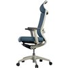 Кресло Schairs ZEN2 - M01W для руководителя, эргономичное, сетка/ткань, цвет голубой фото 3