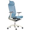 Кресло Schairs ZEN2 - M01W для руководителя, эргономичное, сетка/ткань, цвет серебристо-голубой фото 1