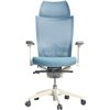 Кресло Schairs ZEN2 - M01W для руководителя, эргономичное, сетка/ткань, цвет серебристо-голубой фото 2