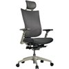 Кресло Schairs TONE-M01W grey для руководителя, эргономичное, сетка/ткань, цвет серый фото 1