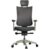 Кресло Schairs TONE-M01W grey для руководителя, эргономичное, сетка/ткань, цвет серый фото 2