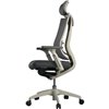 Кресло Schairs TONE-M01W grey для руководителя, эргономичное, сетка/ткань, цвет серый фото 3