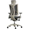 Кресло Schairs TONE-M01W grey для руководителя, эргономичное, сетка/ткань, цвет серый фото 4