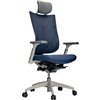 Кресло Schairs TONE-M01W blue для руководителя, эргономичное, сетка/ткань, цвет синий фото 1