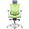 Кресло Schairs TONE-M01W green для руководителя, эргономичное, сетка/ткань, цвет зеленый фото 1