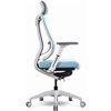 Кресло Schairs TONE-M01W silver blue для руководителя, эргономичное, сетка/ткань, цвет серебристо-голубой фото 3