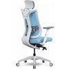 Кресло Schairs TONE-M01W silver blue для руководителя, эргономичное, сетка/ткань, цвет серебристо-голубой фото 4