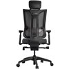 Кресло Schairs TONE-M01B grey для руководителя, эргономичное, сетка/ткань, цвет серый фото 5