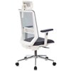 Кресло Бюрократ MC-W612N-H/DG/417G для руководителя, сетка-ткань, цвет серый, белый пластик фото 4