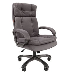 Кресло CHAIRMAN 442 ткань E-11 серый для руководителя