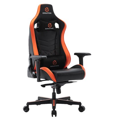 Кресло EVOLUTION AVATAR, геймерское, экокожа, цвет черный/оранжевый
