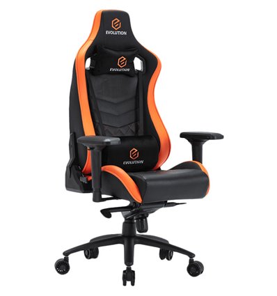 Кресло EVOLUTION AVATAR M, геймерское, экокожа, цвет черный/оранжевый