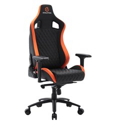 Кресло EVOLUTION OMEGA, геймерское, экокожа, цвет черный/оранжевый