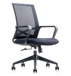 Офисное кресло College CLG-431 MBN Black, сетка/ткань, цвет черный фото 1