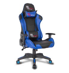 Кресло для руководителя College CLG-801 LXH Blue, экокожа, цвет черный/синий фото 1
