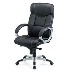 Офисное кресло Good-Kresla Albert Black, экокожа, цвет черный фото 1
