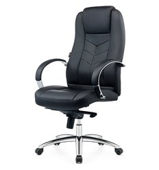 Офисное кресло Good-Kresla Harald Black, экокожа, цвет черный фото 1