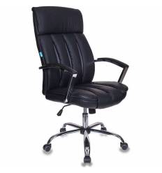 Кресло Бюрократ T-8000SL/BL+GR для руководителя, экокожа, цвет черный