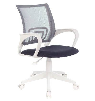 Кресло компьютерное бюрократ белое