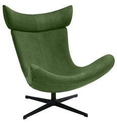 Офисное кресло TORO зеленый, искусственная замша фото 1